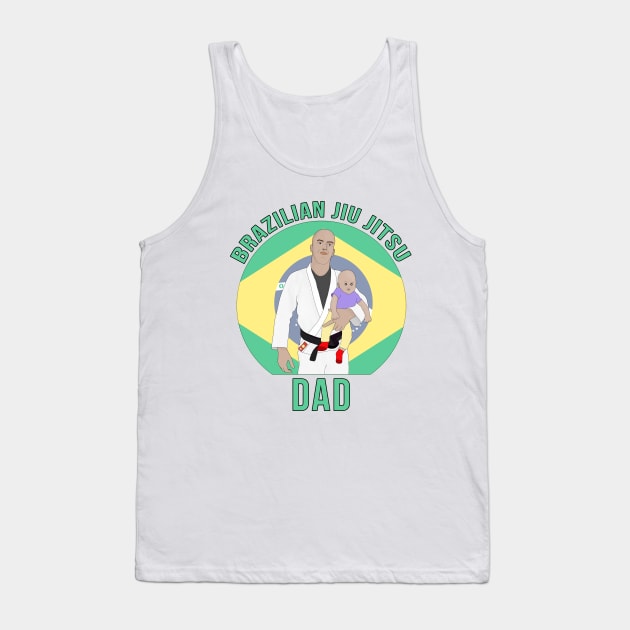 Brazilian Jiu Jitsu Dad Tank Top by DiegoCarvalho